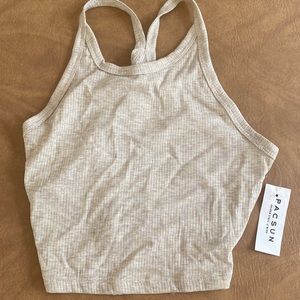 Beige crop top